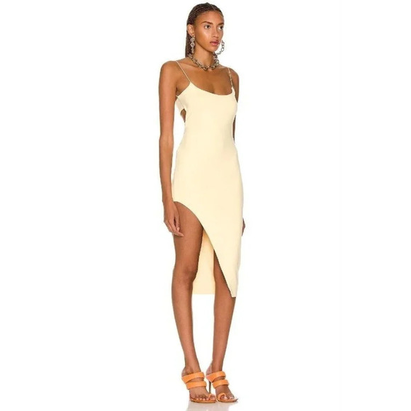 ALIX NYC Hirst Dress in Canary Large New Womens Bodycon Stretchy Cocktail - Picture 11 of 16
